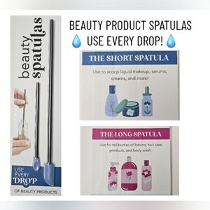 2 Spatulas for Beauty & Makeup, Use Every Drop! Beauty Tools